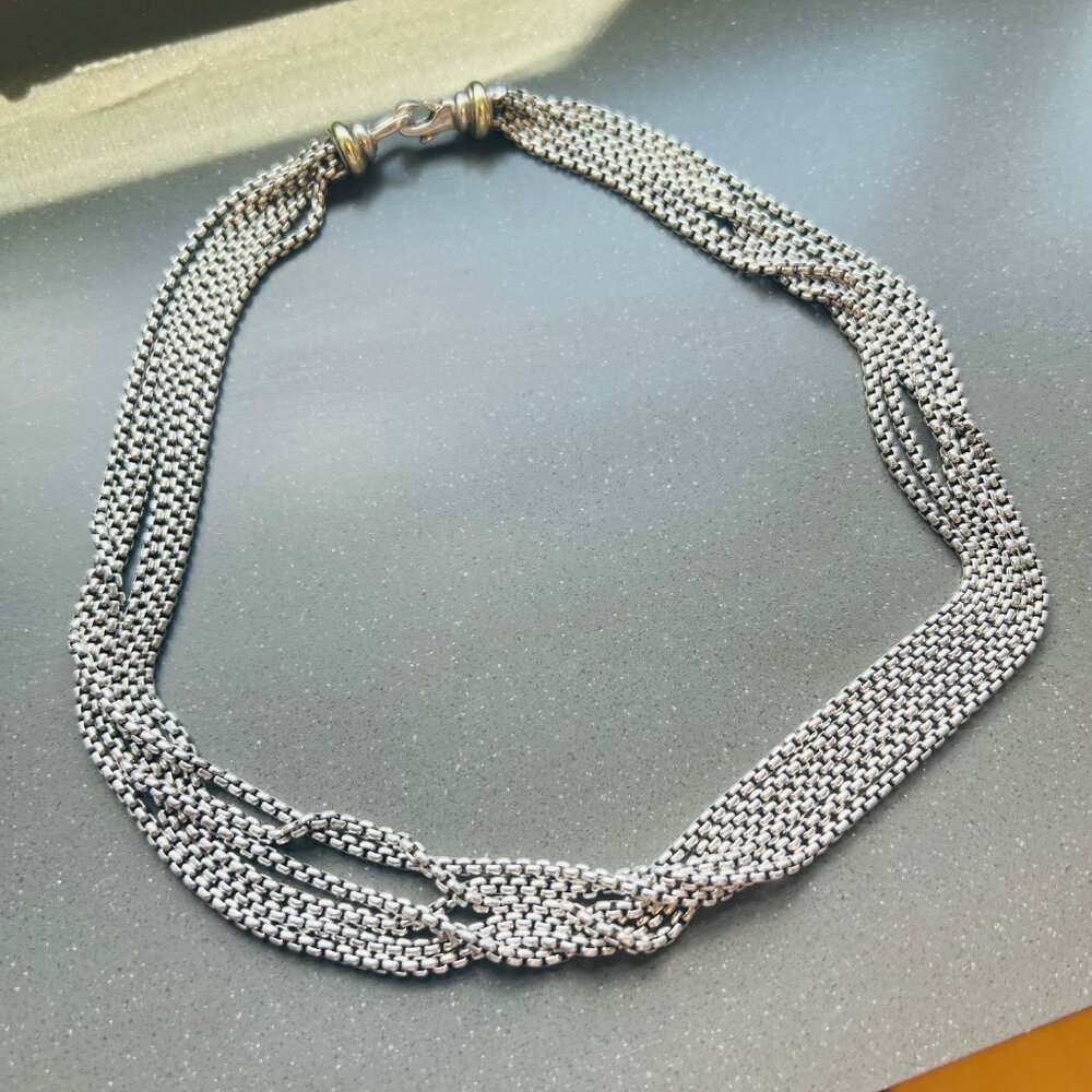 AUTHENTIC David Yurman multi-strand 17" necklace! - Picture 2 of 6